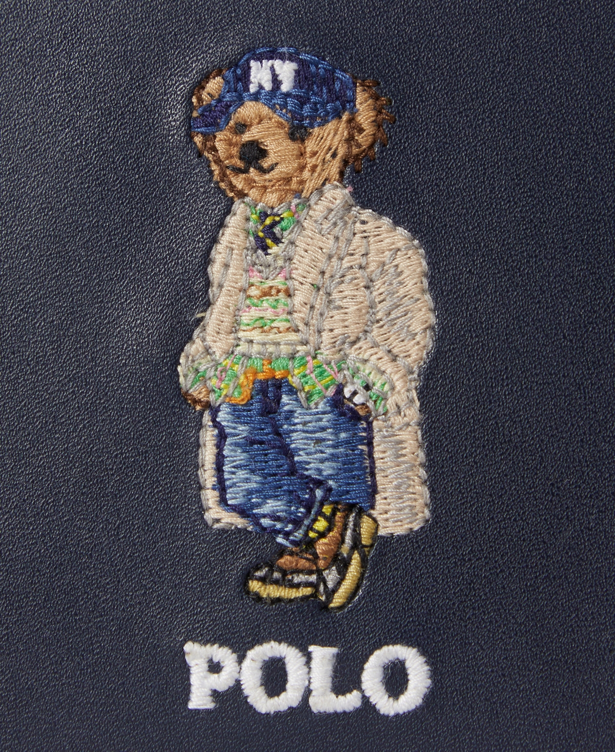 Polo Ralph Lauren Polo Bear Slim Full-Grain Leather Card Case