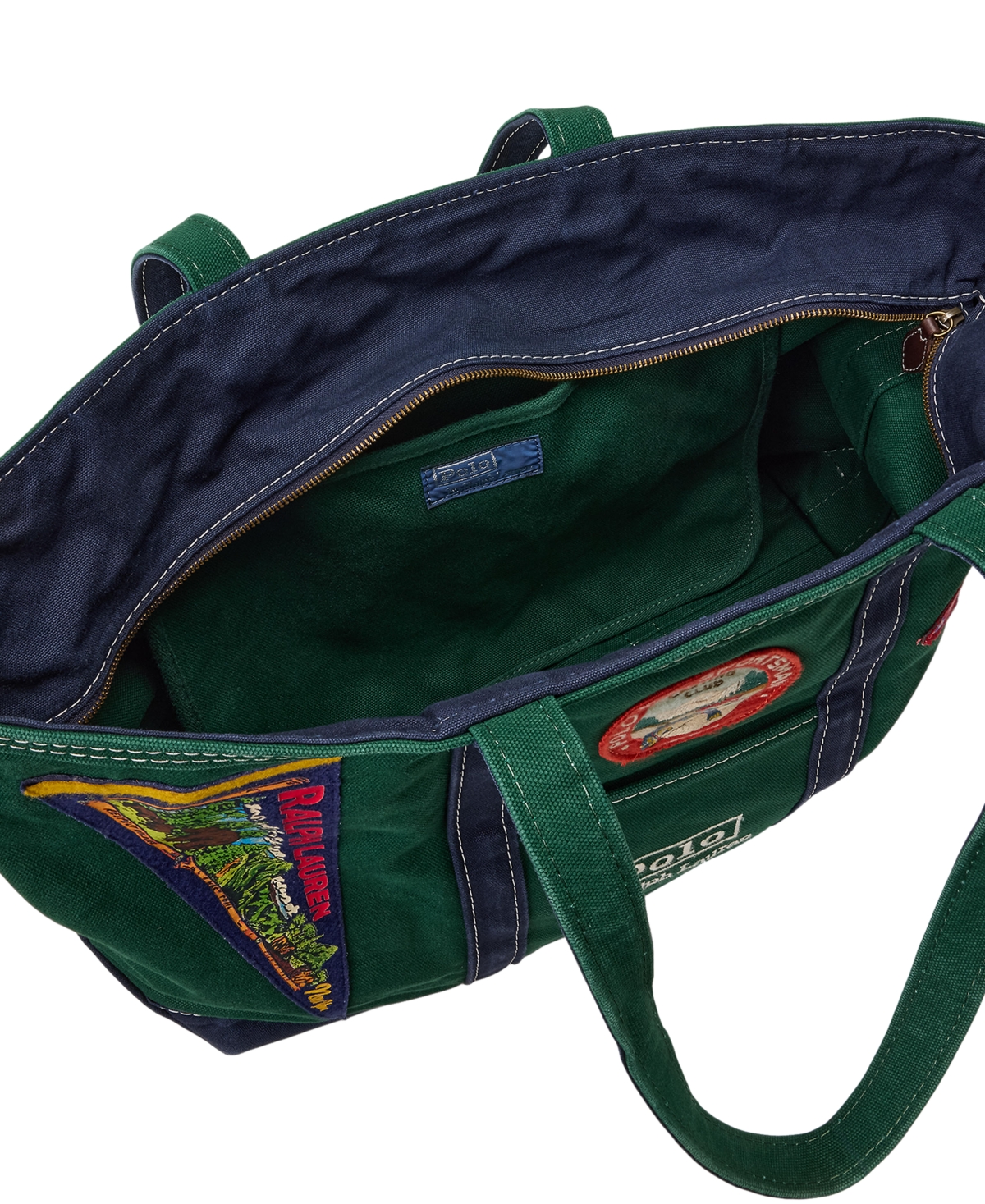 Polo Ralph Lauren Logo-Patch Outdoors-Inspired Canvas Tote