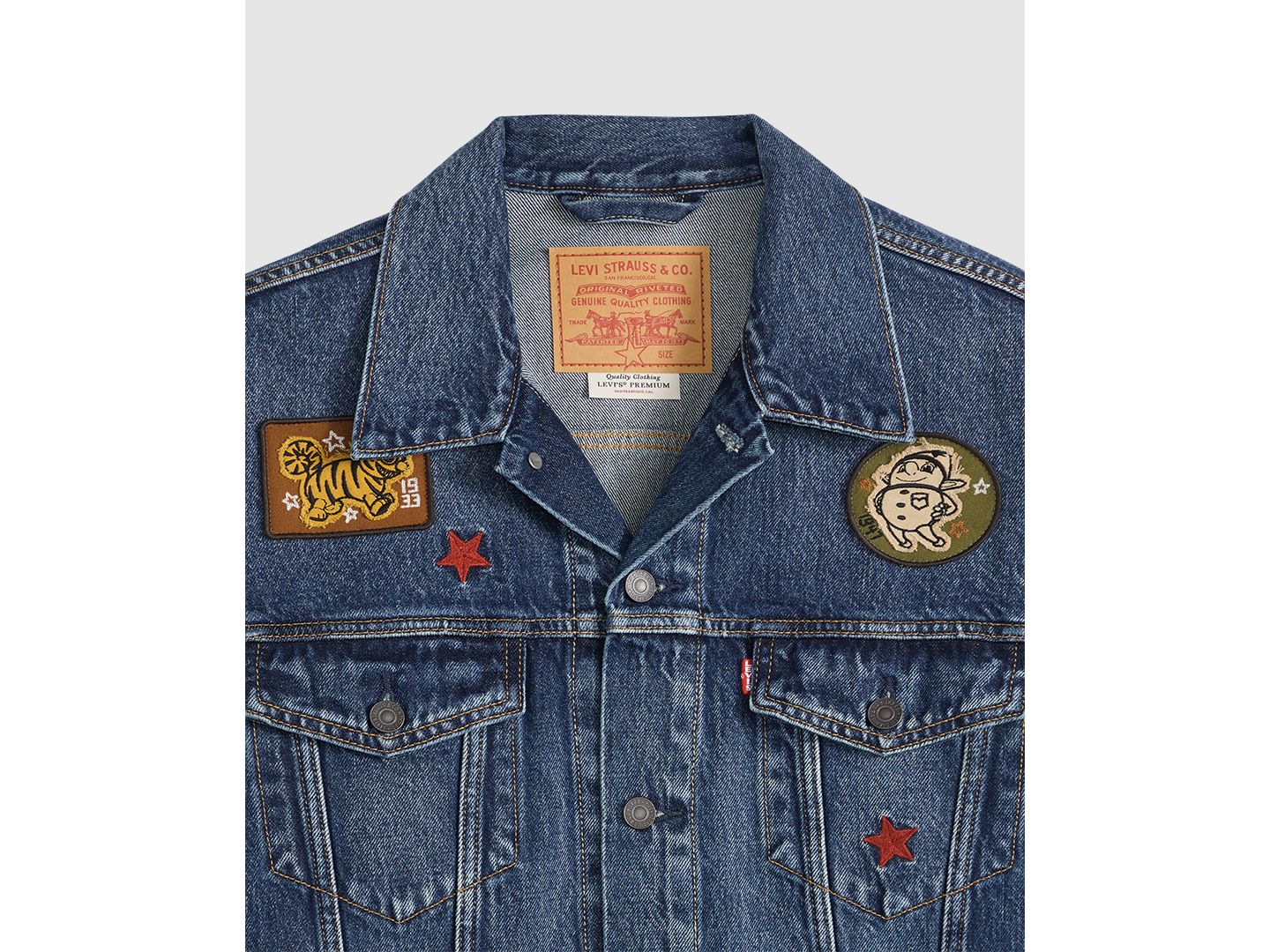 Мужская куртка Levi's Macy's 100th Parade Relaxed Trucker, цвет: Ballon Parade Trk — фото 5