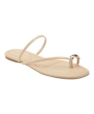 Women's Bedy Ornamented Toe Loop Slip-On Flat Sandals