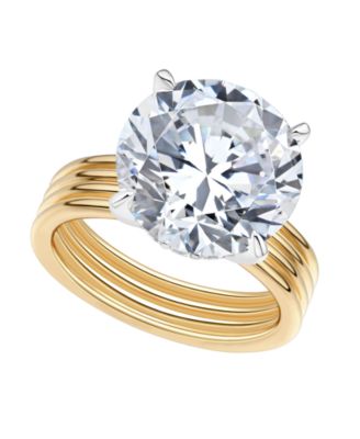 IGI Certified Lab-Grown Diamond Ring (8-1/3 ct. t.w.) in 14k Yellow & White Gold
