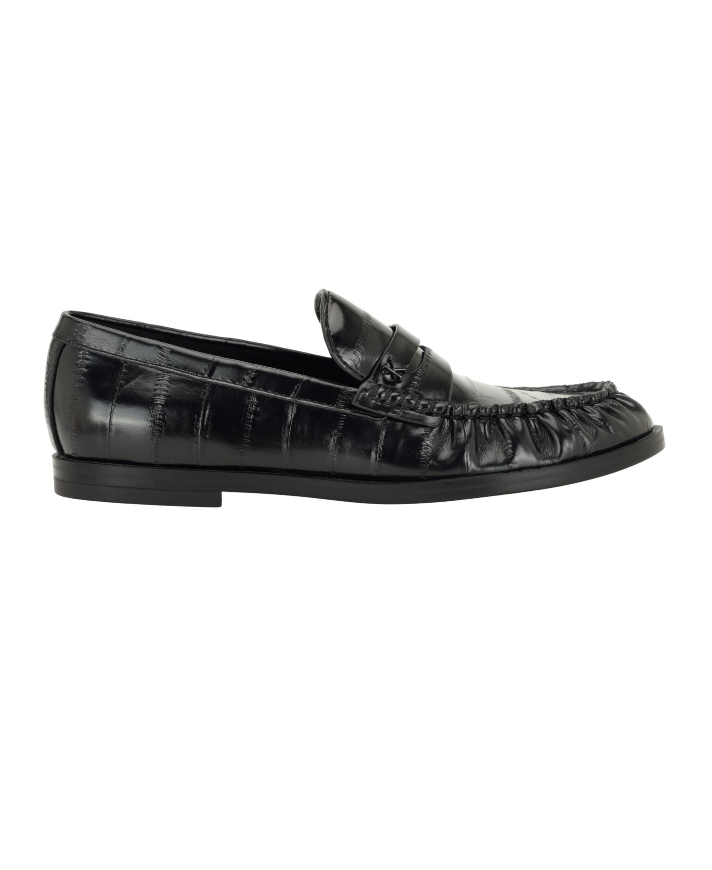 Женские туфли Calvin Klein Maybell Moc Toe Penny Loafer, цвет: Чёрный — фото 2