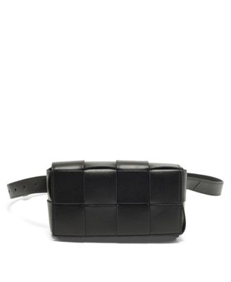 Women's Cassette Mini Intrecciato Leather Belt Bag