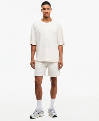 Men's Cable-Knit Pull-On Shorts, 7" Inseam