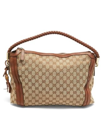 Women's Bella GG Canvas and Leather Hobo Bag
