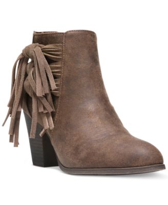 Fergalicious - Clover Fringe Ankle Booties