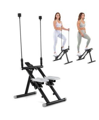 Stair Stepper with Detachable Handlebar LCD Monitor Frame