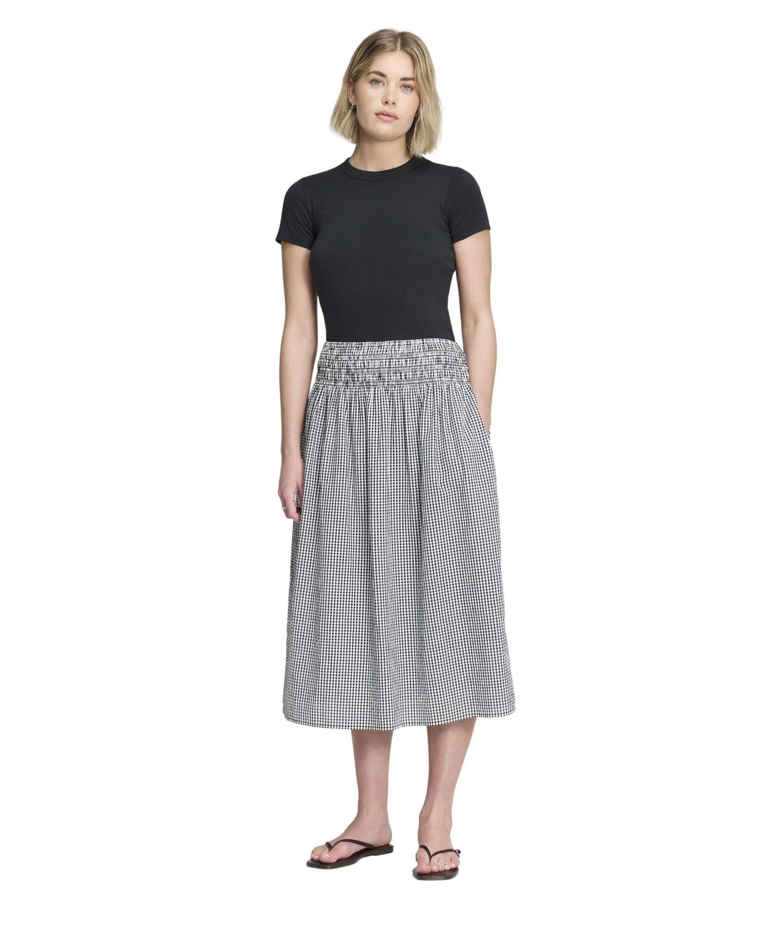 Women's Valerie High-Waisted A-Line Midi Skirt