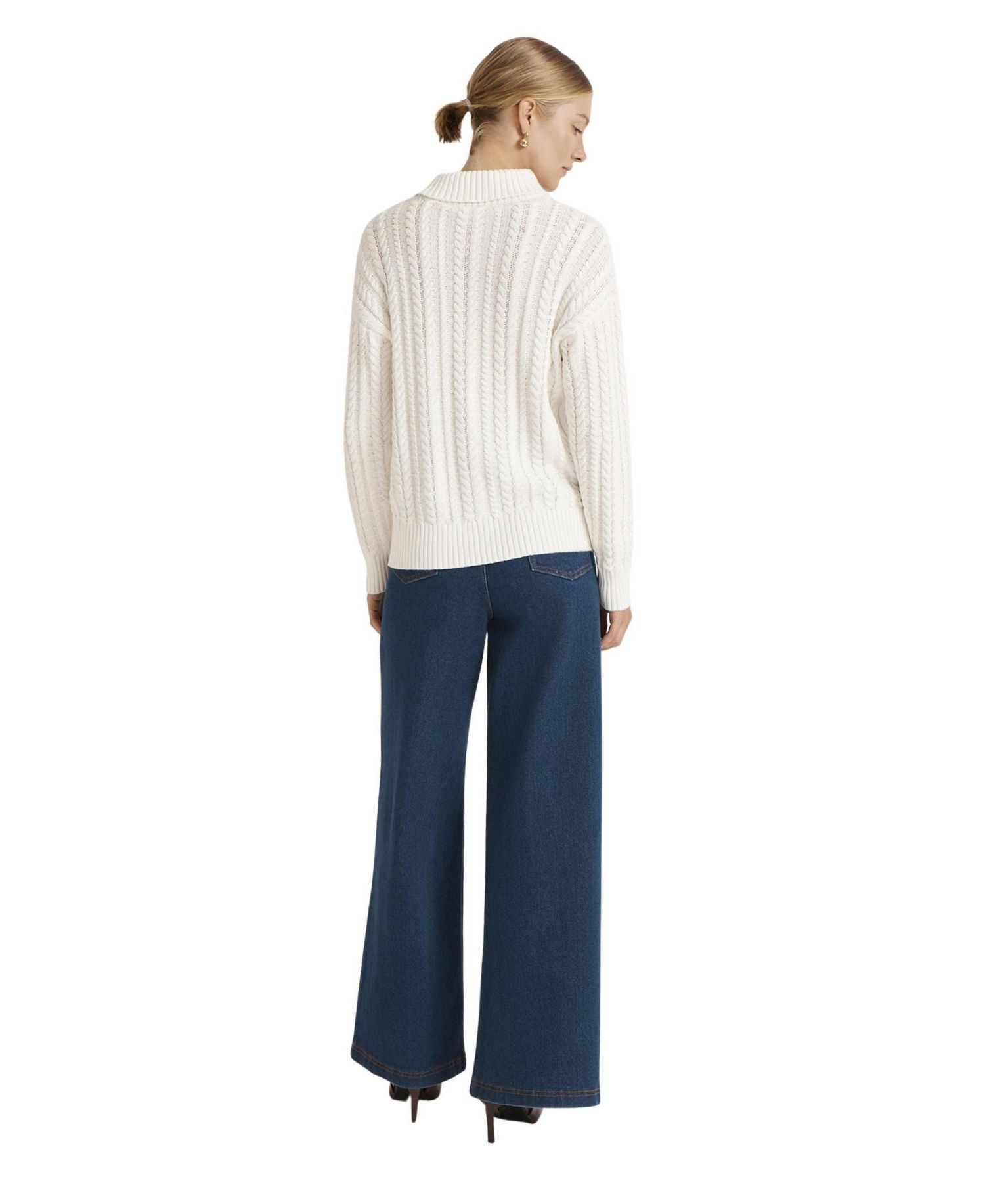 Women's Vivana Cable-Knit Turtleneck Sweater