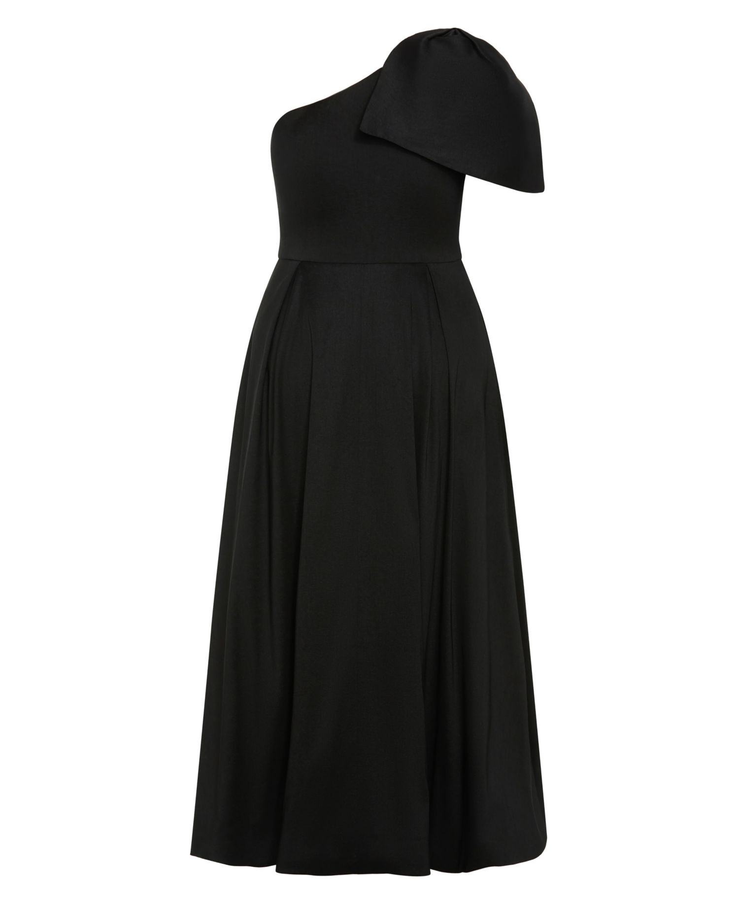 Plus Size Captivate One-Shoulder Fit & Flare Hi-Lo Dress