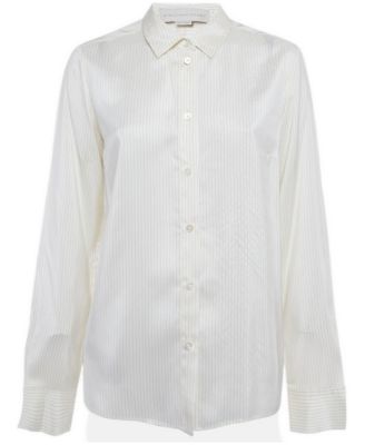 Stella McCartney Women's Striped Long-Sleeve Silk Shirt
