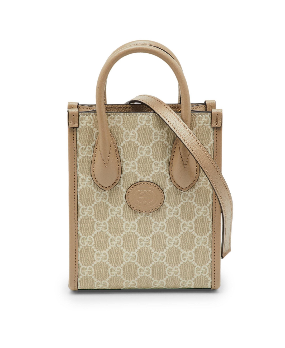 Pre-Owned Gucci Women's Gg Supreme Canvas Mini Tote Bag