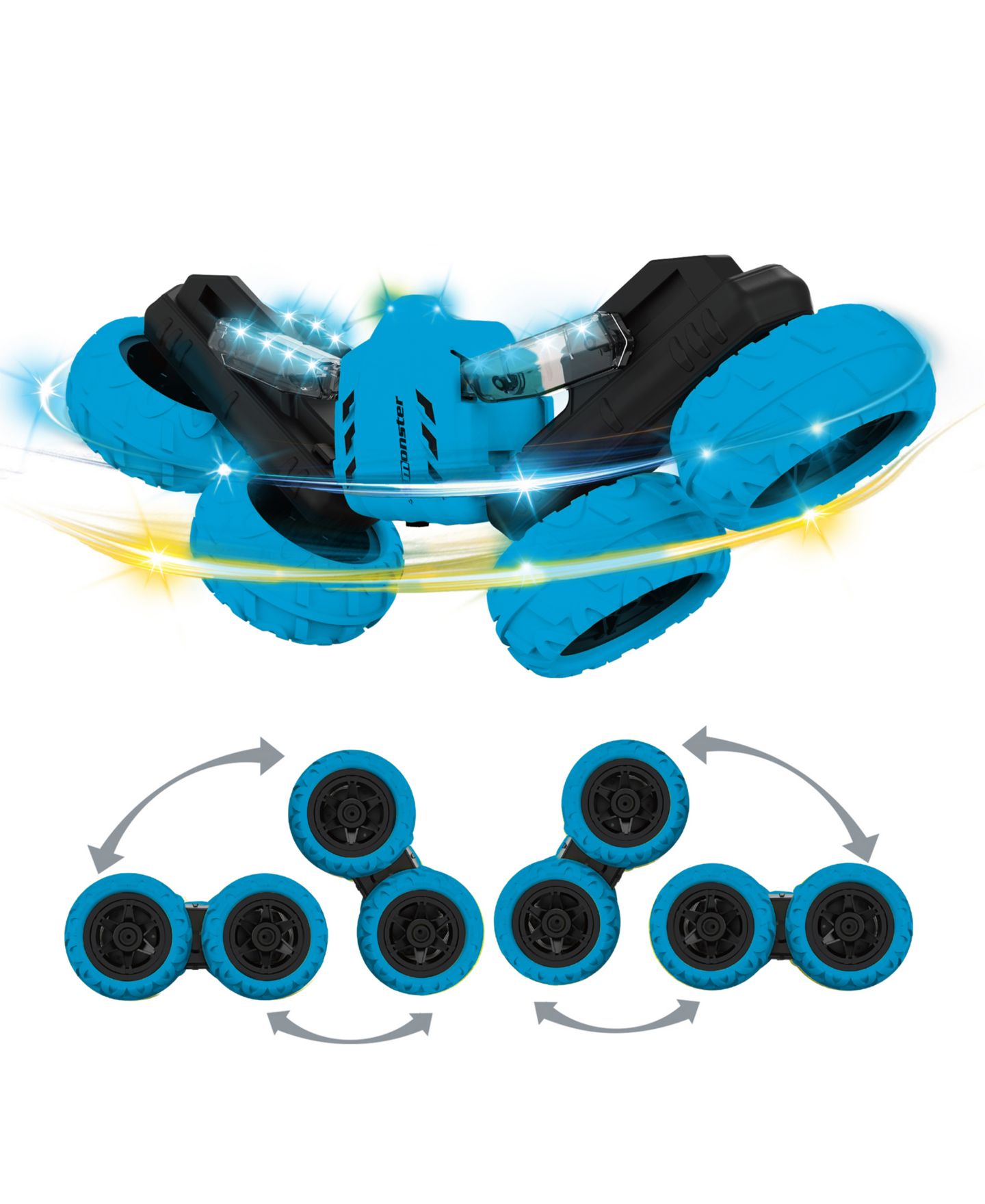 Детская игрушка Flipo Acrobat Rechargeable LED Spinning RC Stunt Car — фото 2