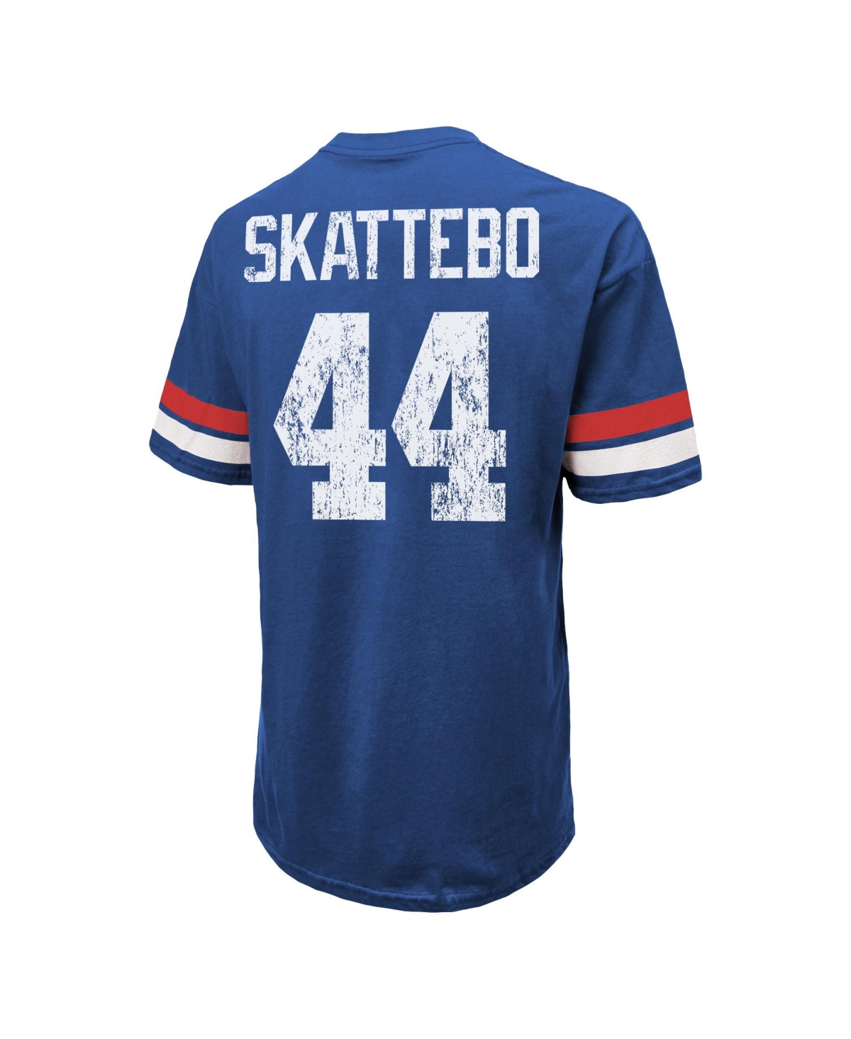 Majestic Threads Men's Cam Skattebo New York Giants Oversized Screen-Print Graphic T-Shirt