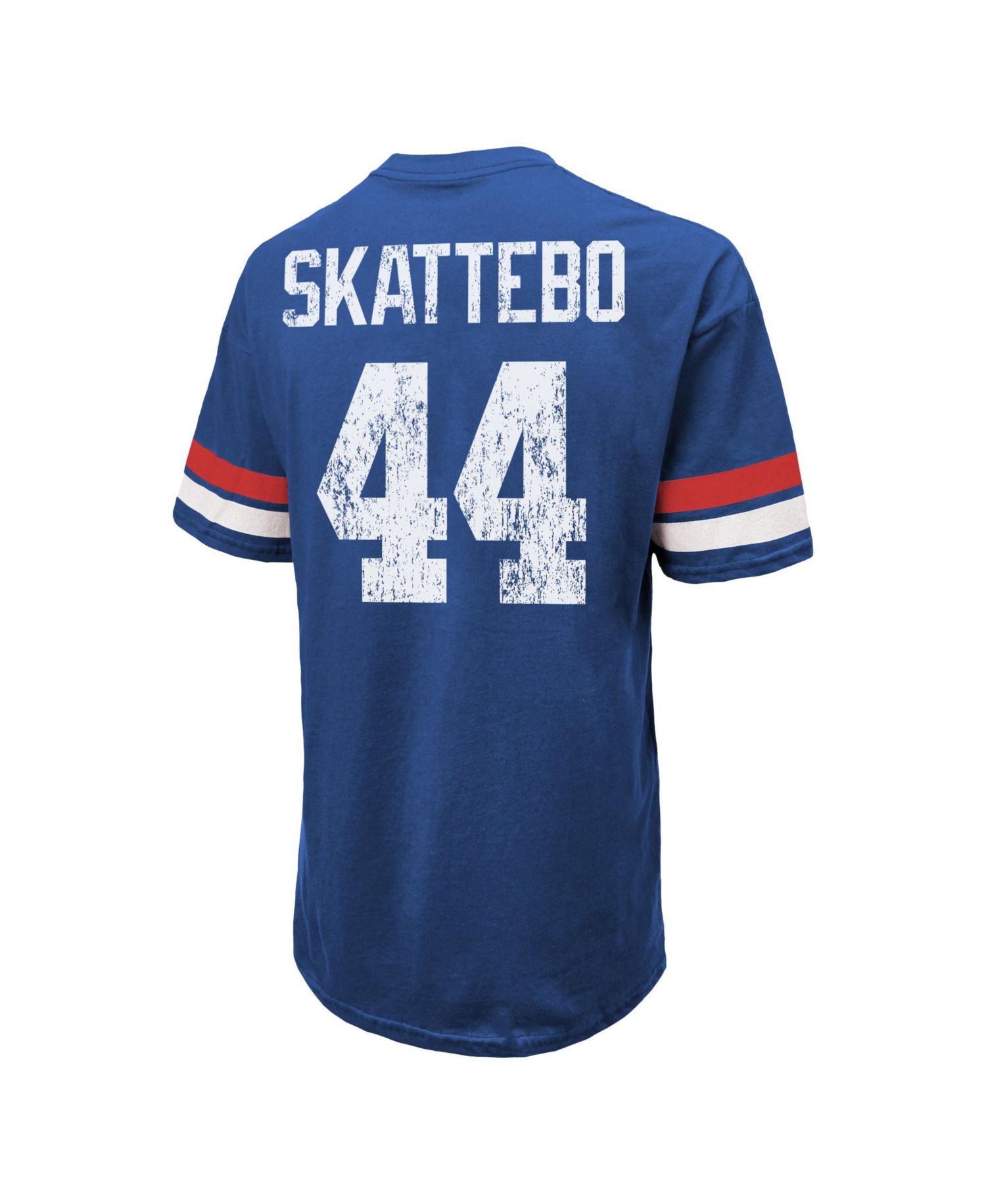 Men's Cam Skattebo New York Giants Oversized Screen-Print Graphic T-Shirt