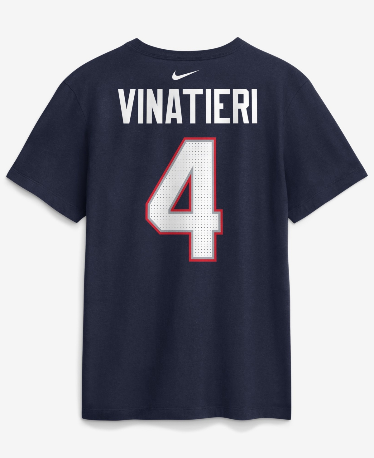 Nike Men's New England Patriots Adam Vinatieri Retired Name & Number 100% Cotton T-Shirt