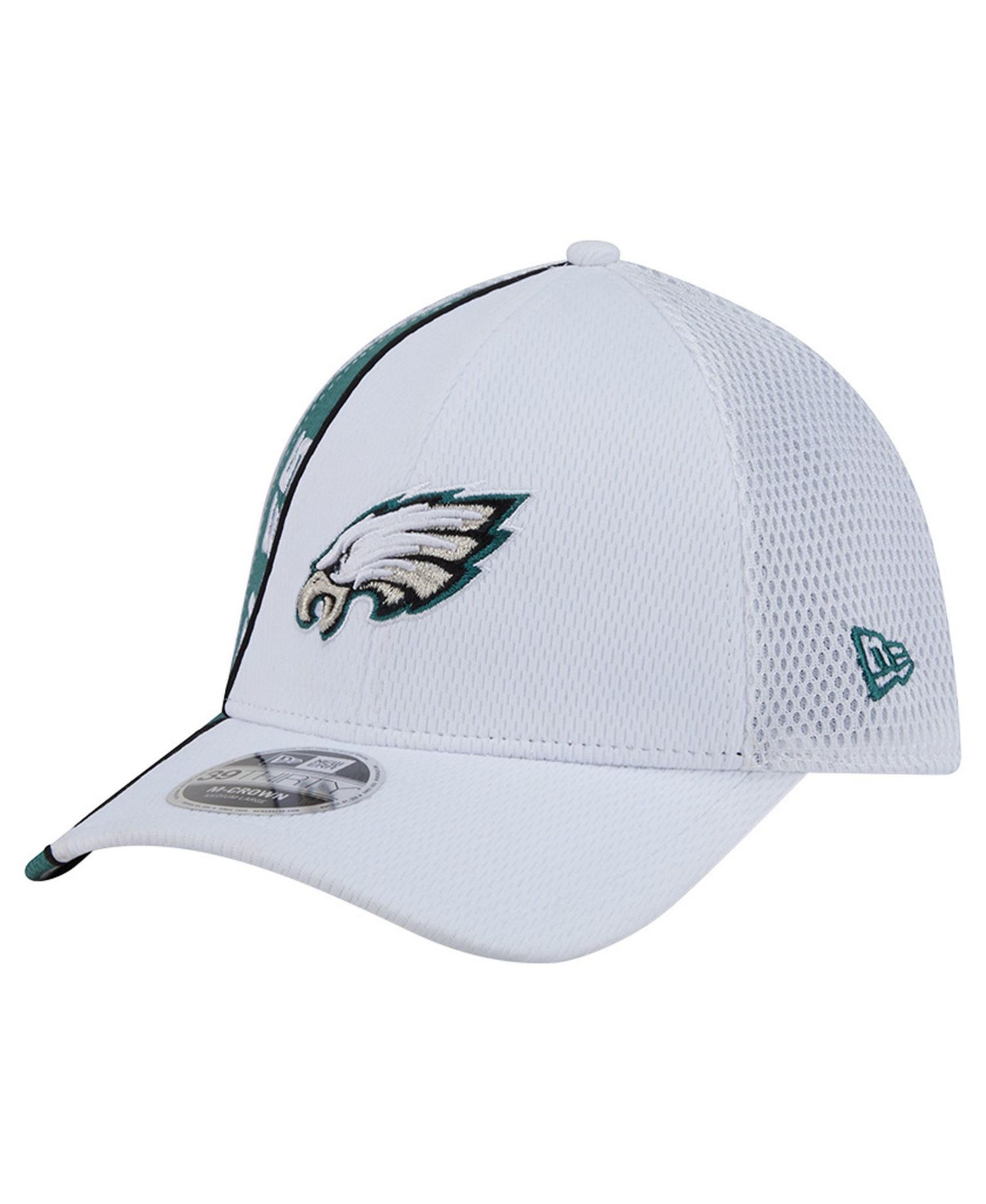 Men's White/Midnight Green Philadelphia Eagles Dash 39THIRTY Flex Hat