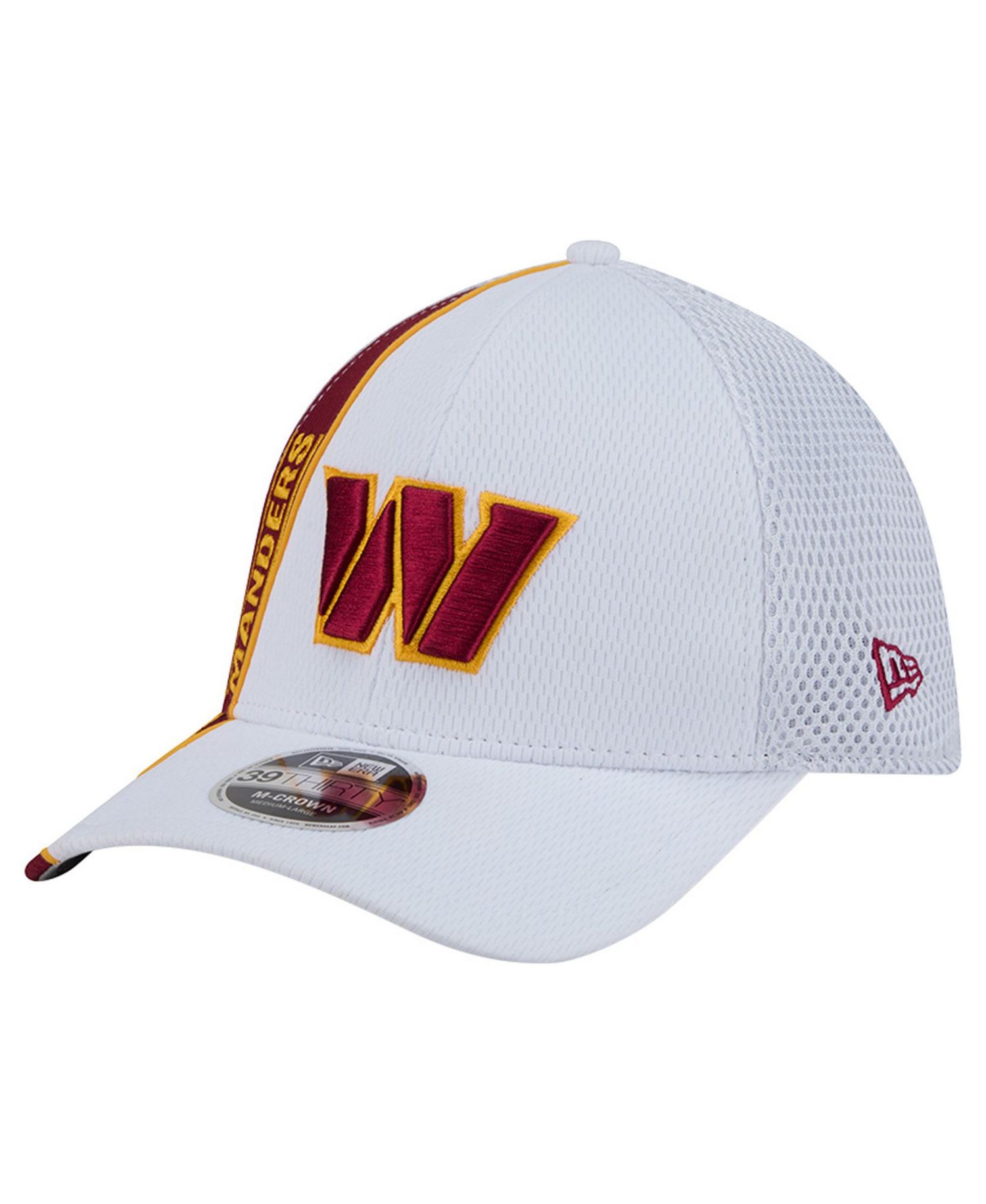 Men's White/Burgundy Washington Commanders Dash 39THIRTY Flex Hat