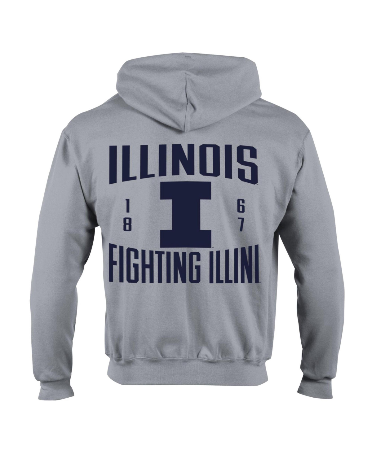 Champion Men's Illinois Fighting Illini Varsity Powerblend Full-Zip Fleece Hoodie