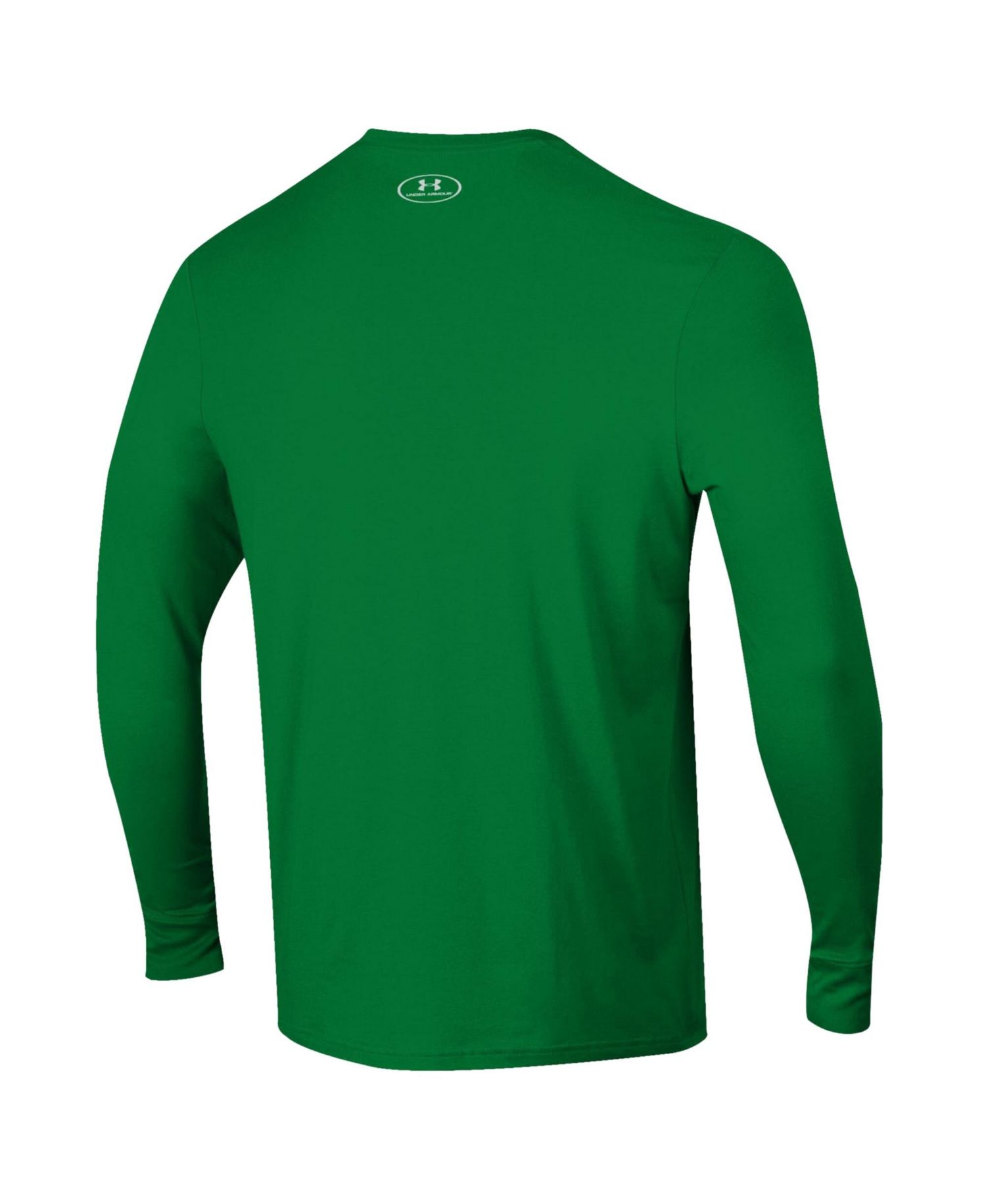 Men's Kelly Green Notre Dame Fighting Irish 2026 Sideline Performance Cotton Long Sleeve T-Shirt