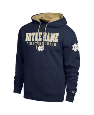 Men's Notre Dame Fighting Irish Contrast Tackle Twill Graphics Pullover Hoodie