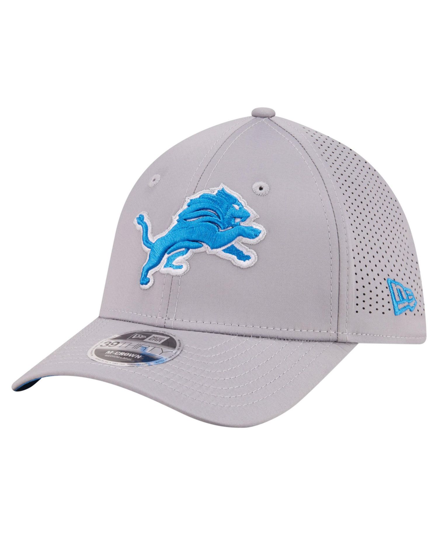Men's Detroit Lions 39THIRTY M-Crown Stretch-Fit Baseball Cap