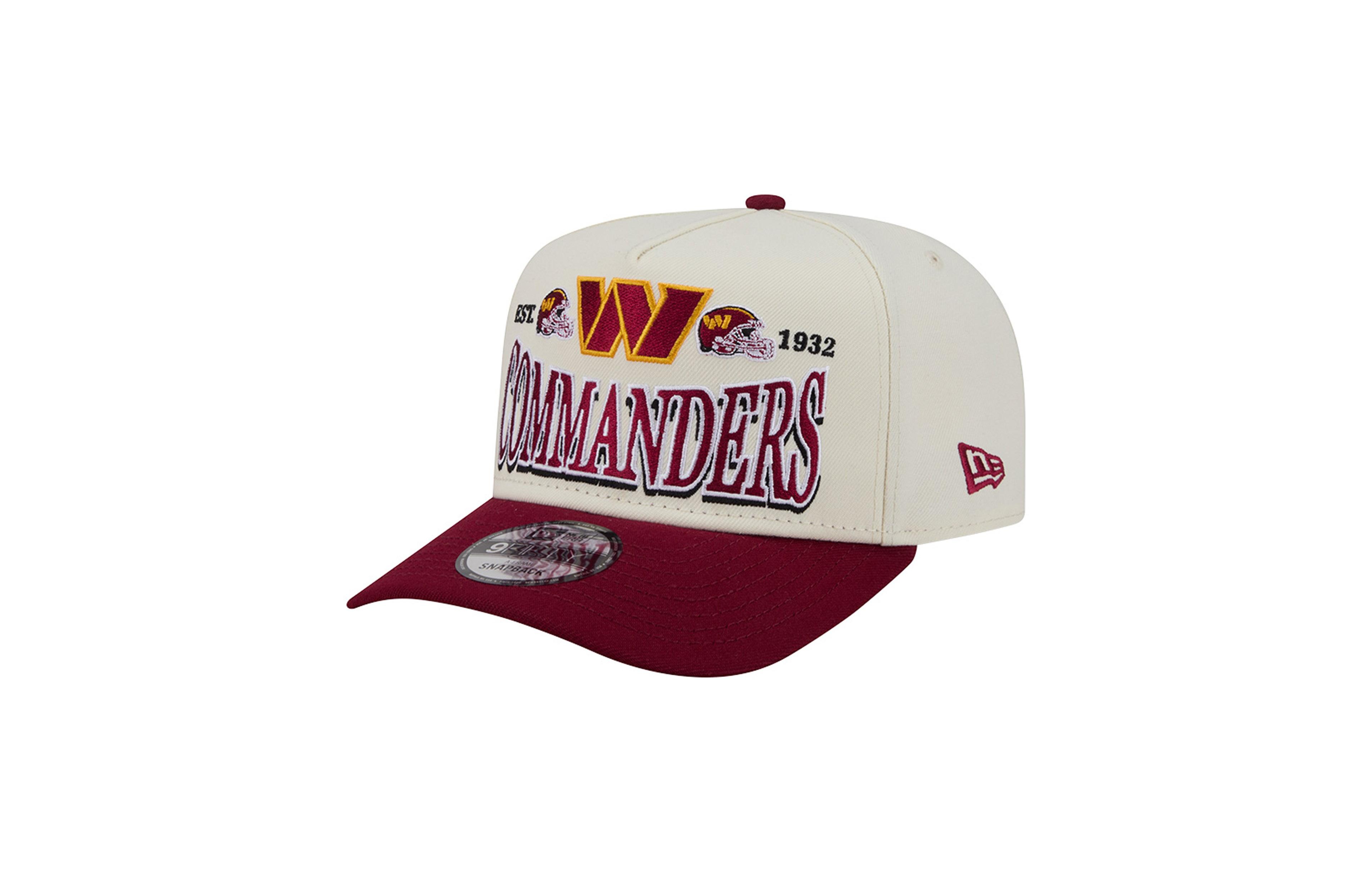 New Era Men's Washington Commanders Structured-Fit A-Frame 9FIFTY Snapback Hat
