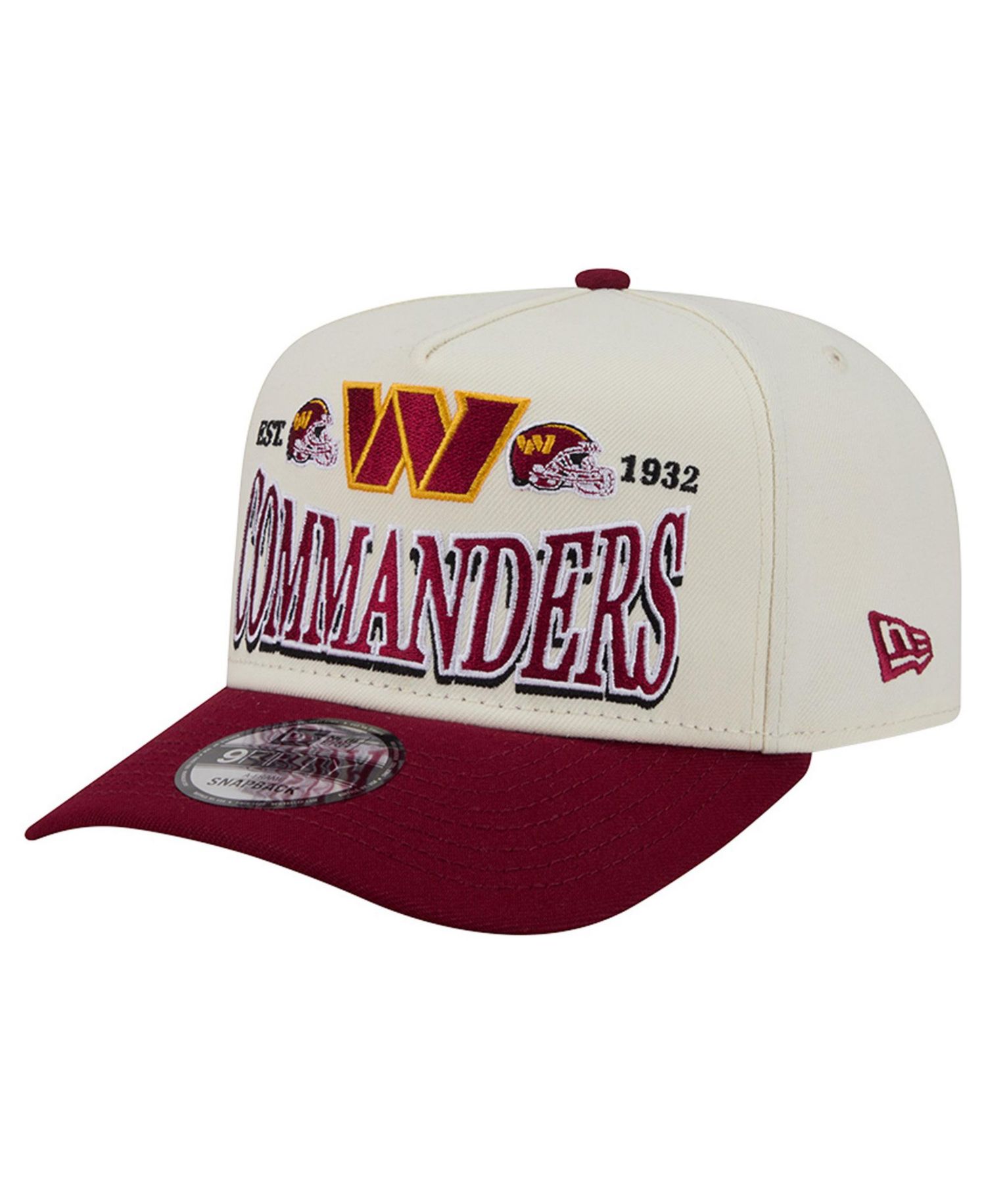 Men's Washington Commanders Structured-Fit A-Frame 9FIFTY Snapback Hat
