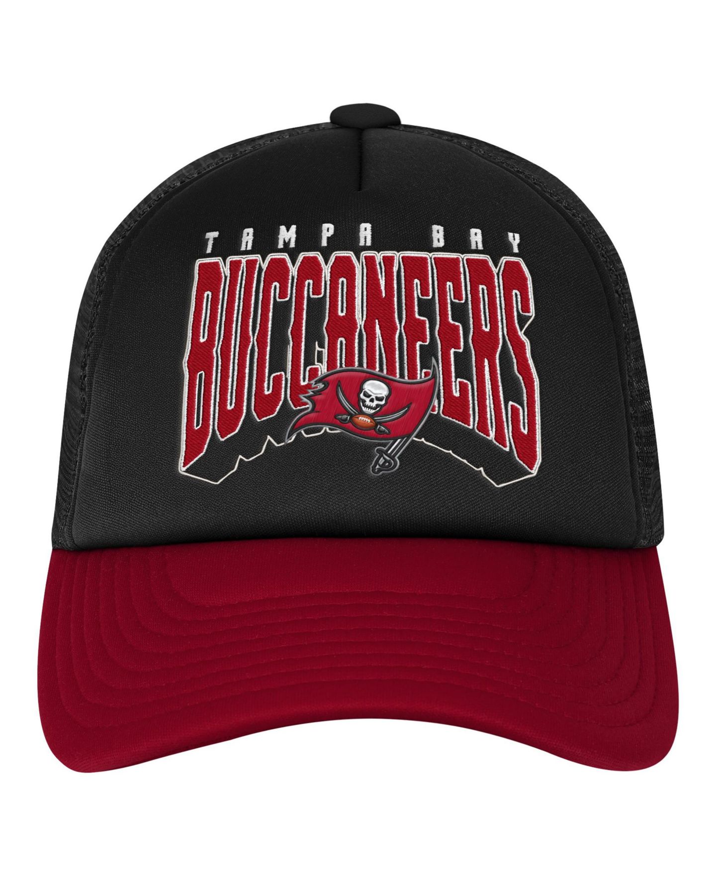 Детская кепка Outerstuff Tampa Bay Buccaneers Handoff Foam Mesh Adjustable Trucker Hat — фото 3