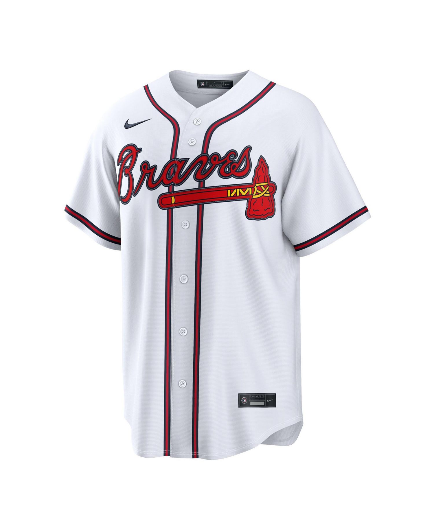 Men's Atlanta Braves Spencer Schwellenbach Replica Relaxed-Fit V-Neck Jersey