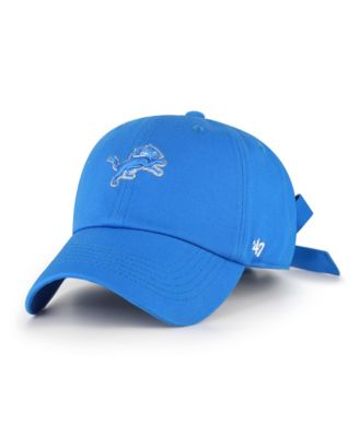 Women's Blue Detroit Lions Bow Back Clean Up Adjustable Hat