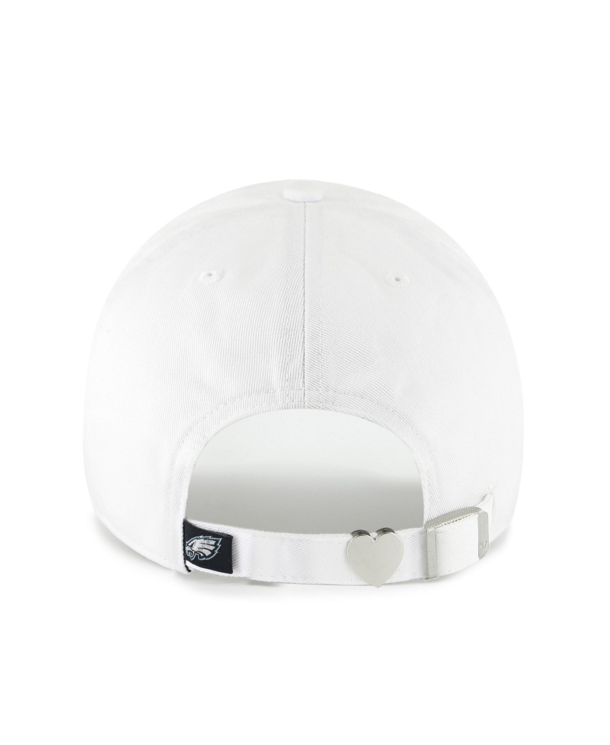 '47 Brand Women's White Philadelphia Eagles Trendy Script Clean Up Adjustable Hat