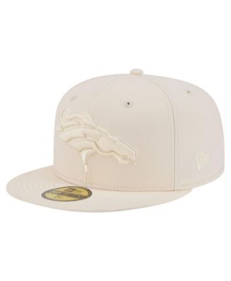 Men's Cream Denver Broncos Color Pack 59FIFTY Fitted Hat