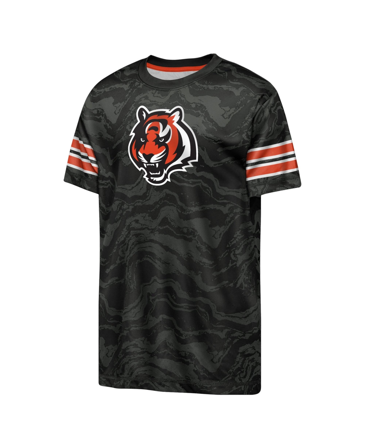 Outerstuff Boys' and Girls' 4-20 Cincinnati Bengals Slant Route Regular-Fit T-Shirt