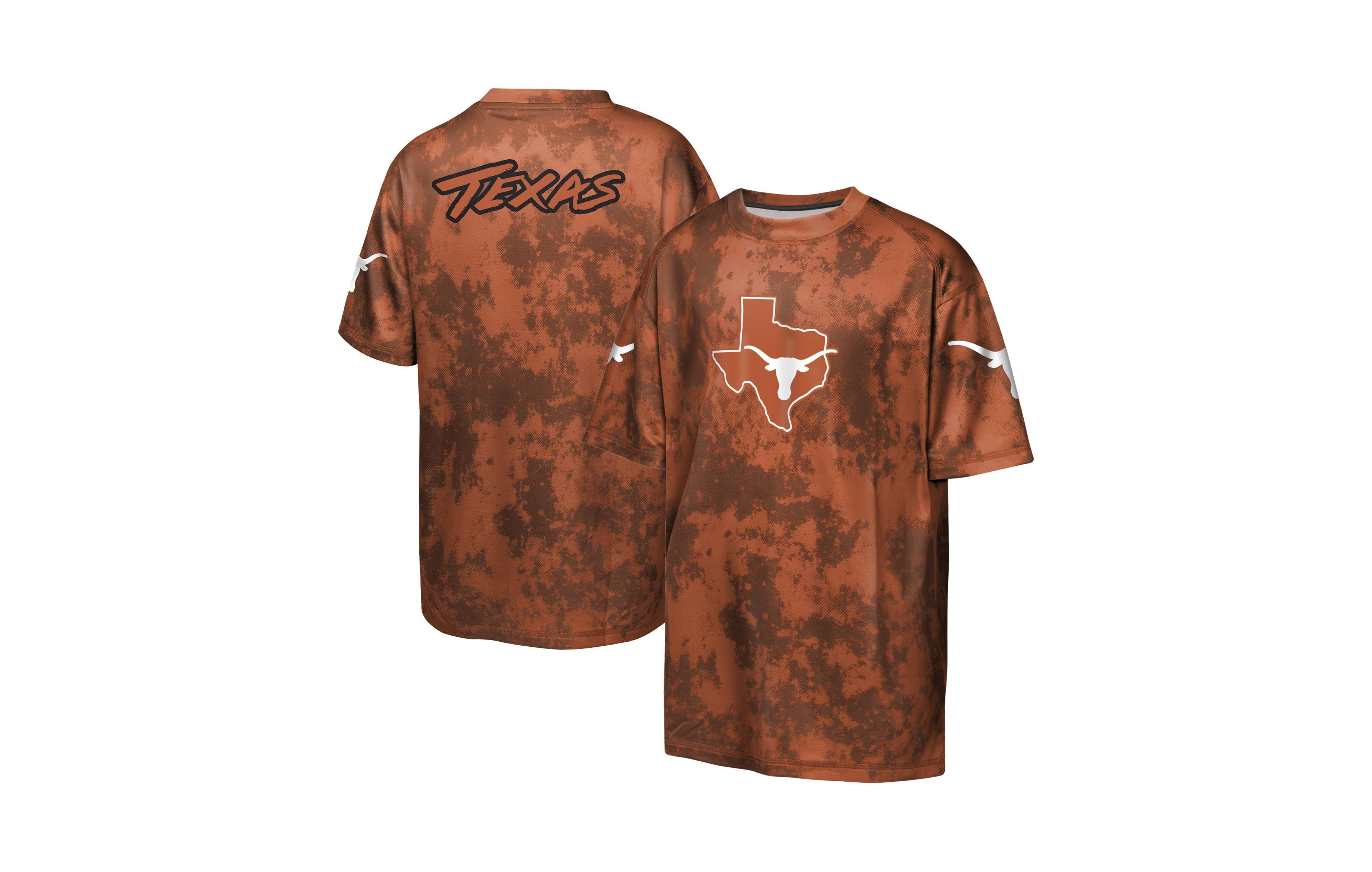 Outerstuff Boys' and Girls' Texas Longhorns Off-Side Sublimated T-Shirt