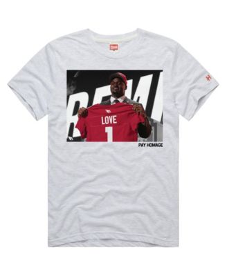 Men's and Women's Arizona Cardinals Jeremiyah Love Screen-Print Relaxed-Fit Tri-Blend T-Shirt