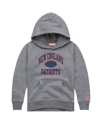 Boys' and Girls' 4-20 New England Patriots Gridiron Tri-Blend Screen-Print Hoodie