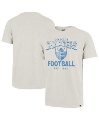 Men's Natural Los Angeles Chargers Head On Scrum Slub T-Shirt