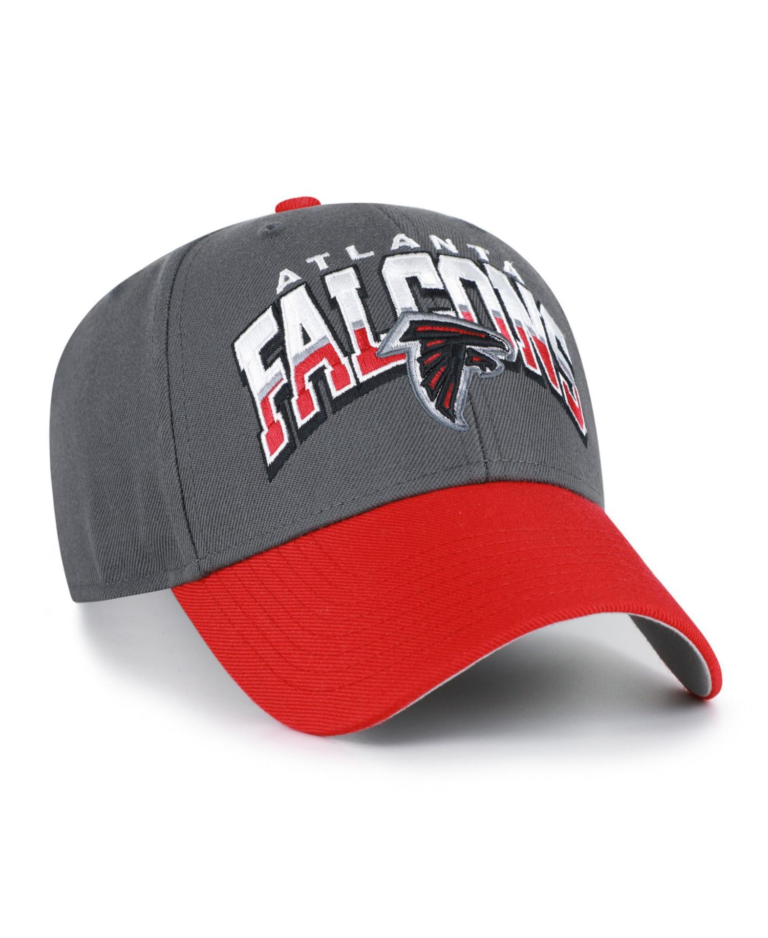 Men's Charcoal Atlanta Falcons Split Block MVP Adjustable Hat
