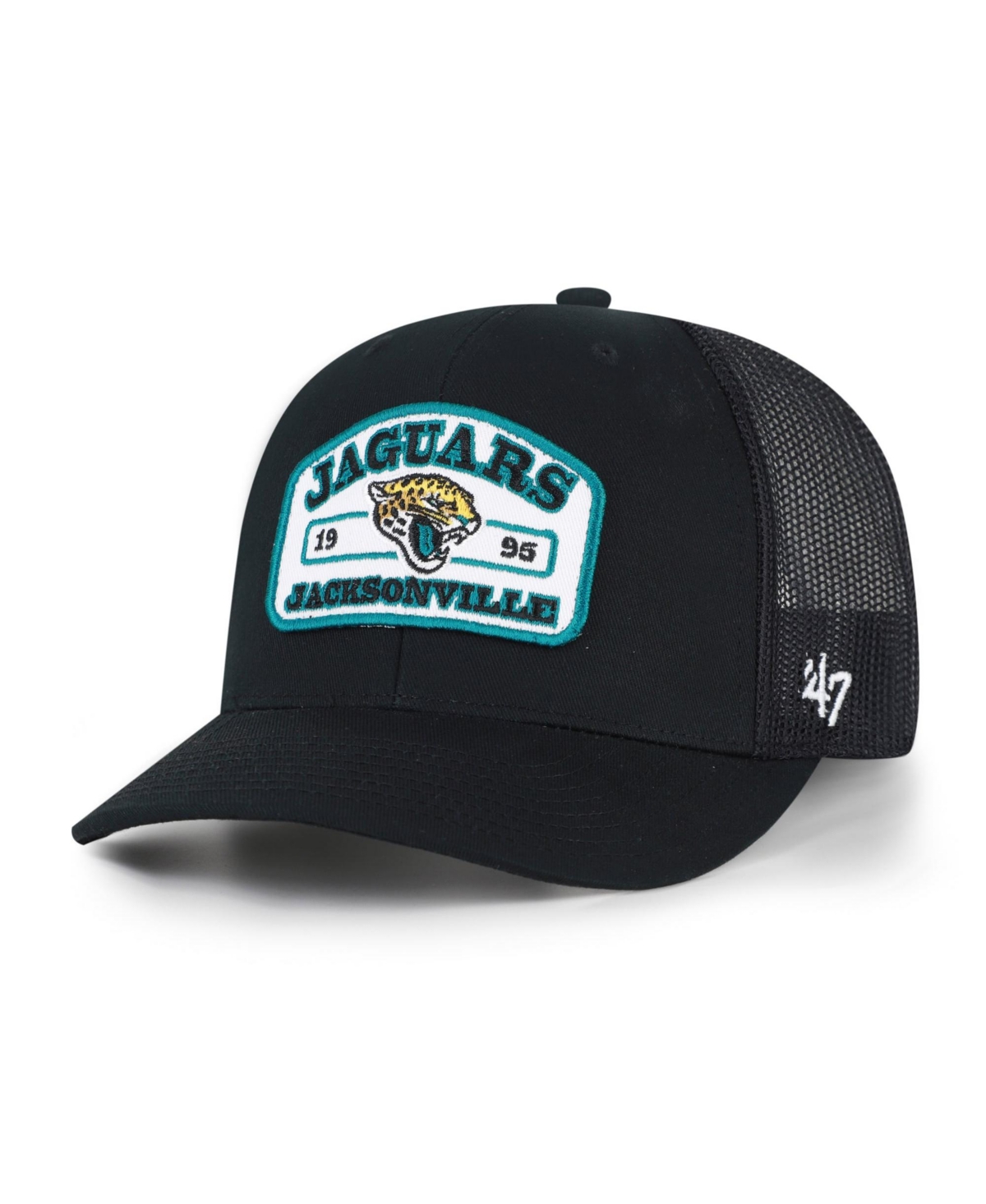 '47 Brand Men's Black Jacksonville Jaguars Roadway Adjustable Trucker Hat
