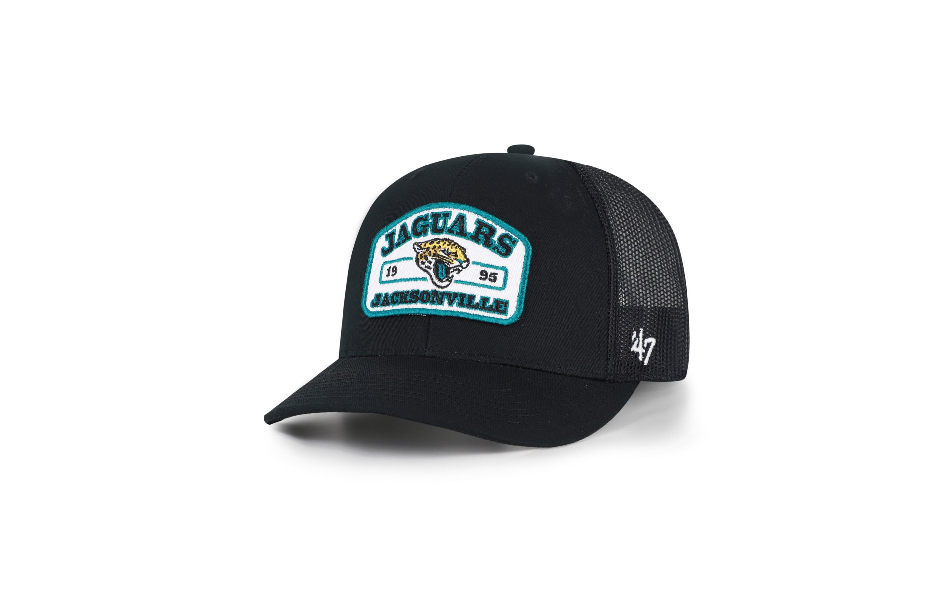 '47 Brand Men's Black Jacksonville Jaguars Roadway Adjustable Trucker Hat