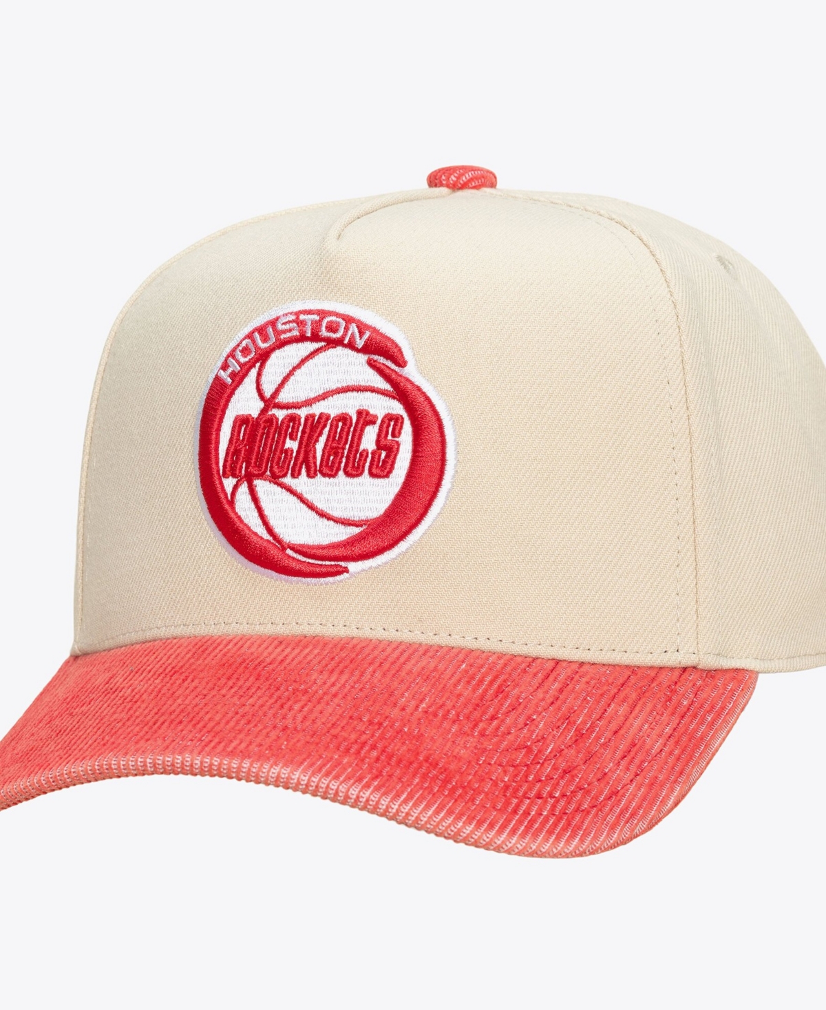 Mitchell & Ness Men's And Women's Cream/red Houston Rockets Faded Pro Snapback Hat In Cream,red