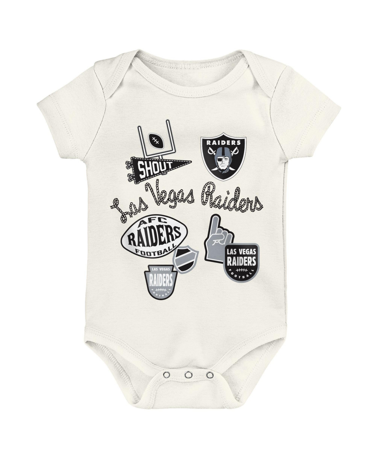 Outerstuff Baby Boys and Girls Littlest Player Short-Sleeve Bodysuit, 3-Piece Set