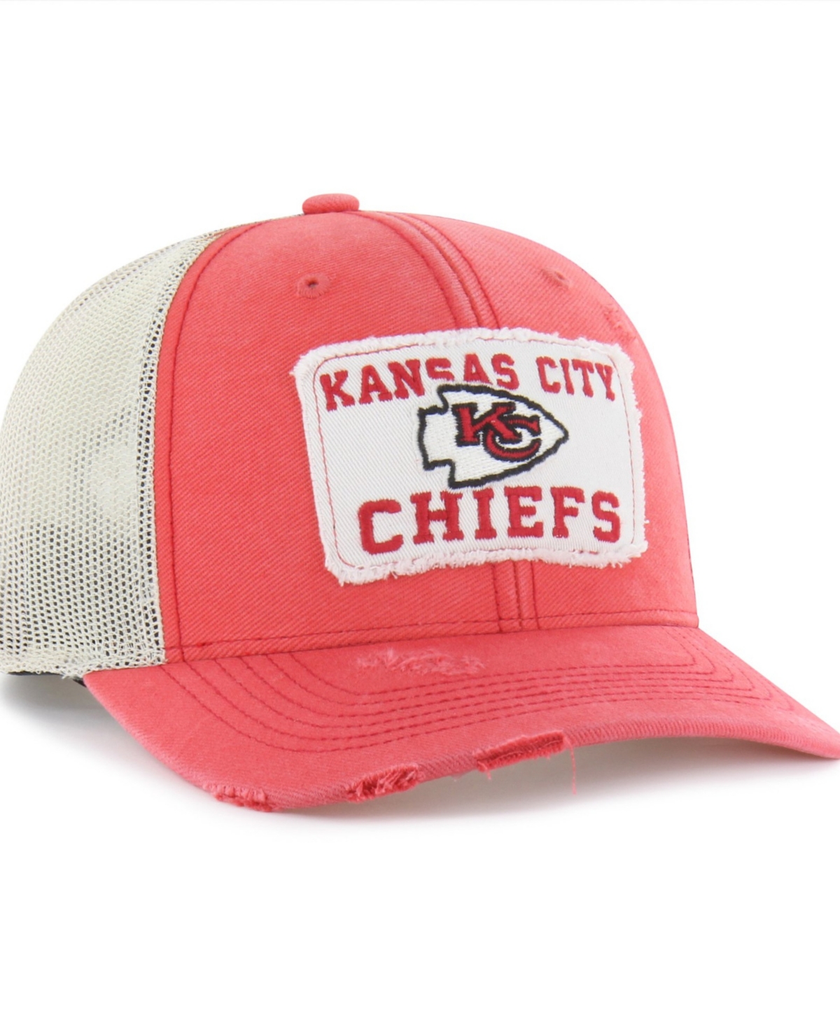 '47 Brand Men's Red Kansas City Chiefs Egremont Well-Worn Adjustable Trucker Hat