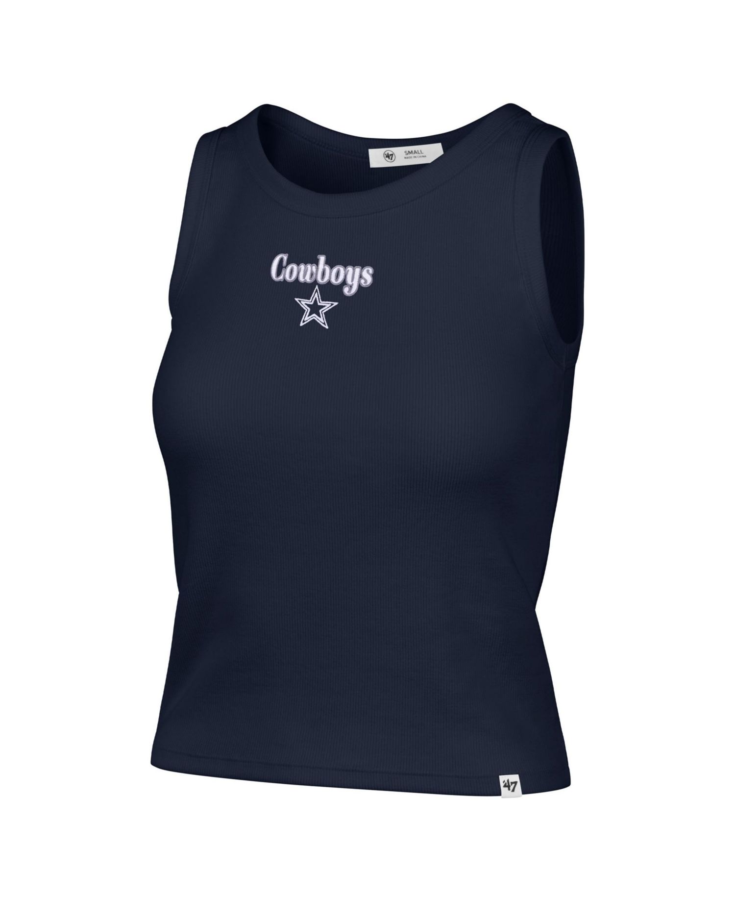 Women's Dallas Cowboys Cropped Ribbed Tank Top