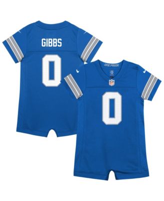 Baby Boys and Girls Detroit Lions Jahmyr Gibbs Short-Sleeve Romper