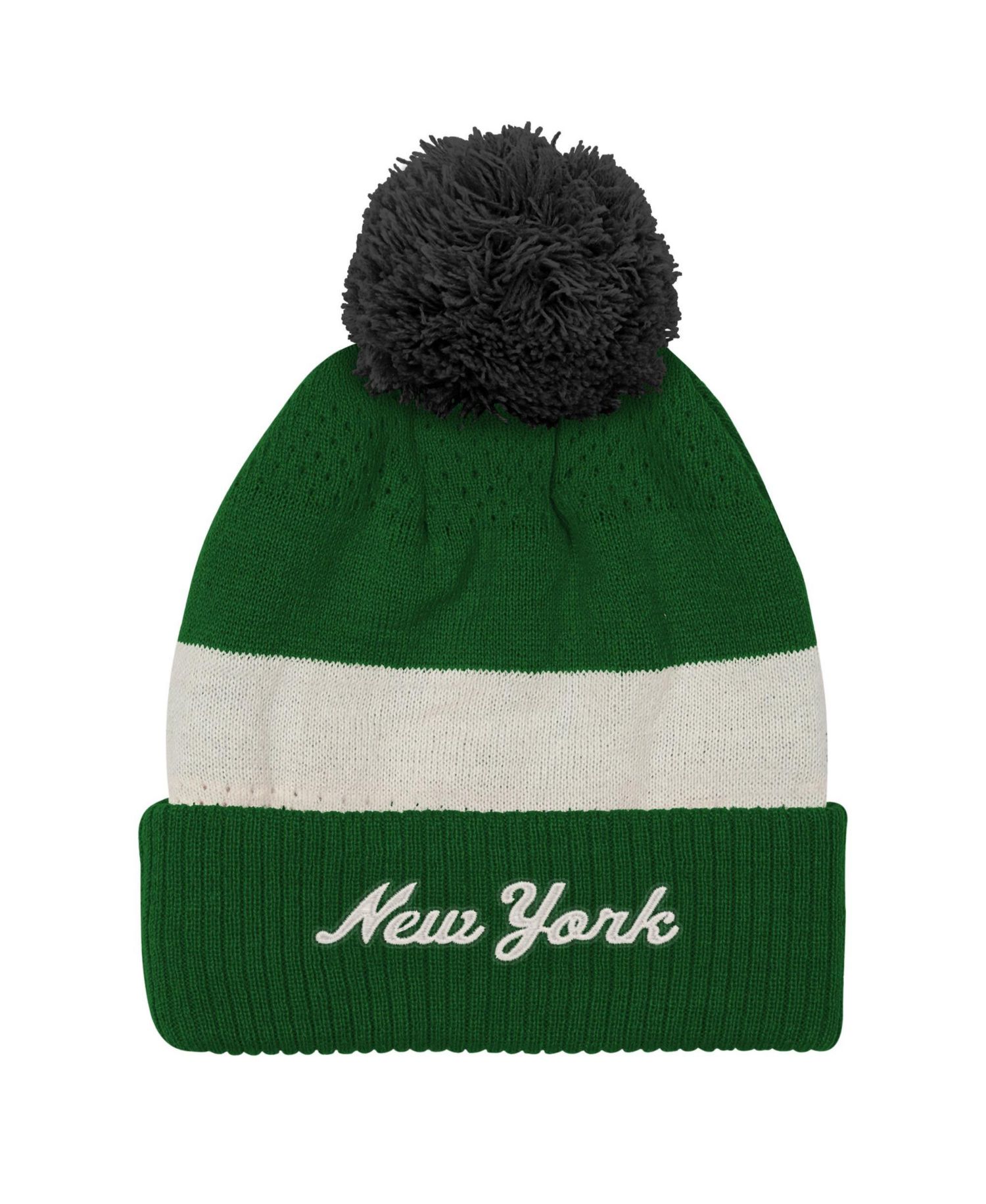 Big Boys and Girls New York Jets Modern Fan Cuffed Pom Knit Hat