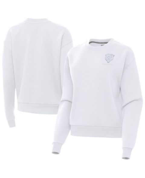 Женские толстовки Antigua Chicago Bears Victory Crew Heavyweight Pullover