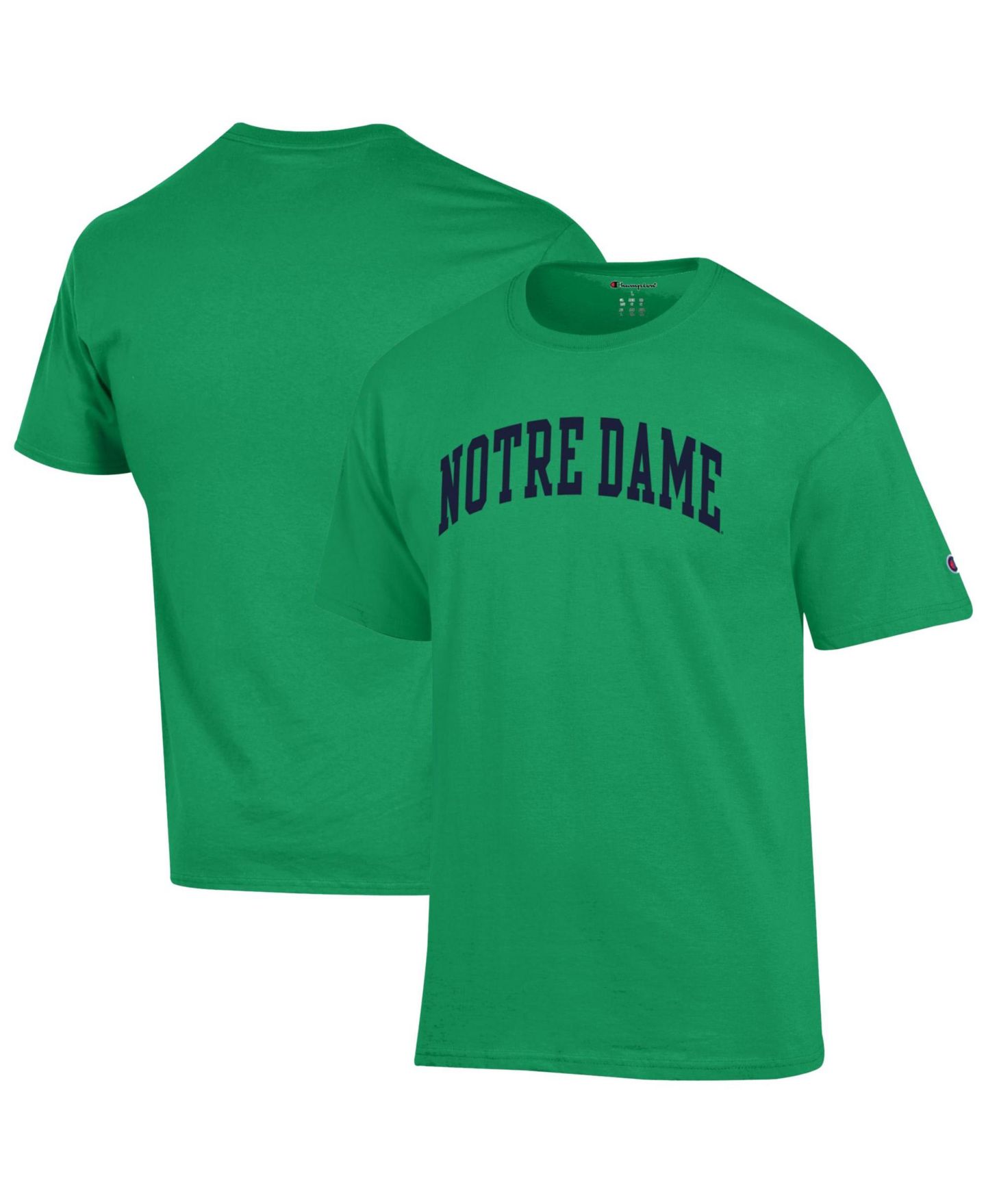Мужская футболка Champion Notre Dame Fighting Irish Basic Arch Screen-Print Classic-Fit — фото 1