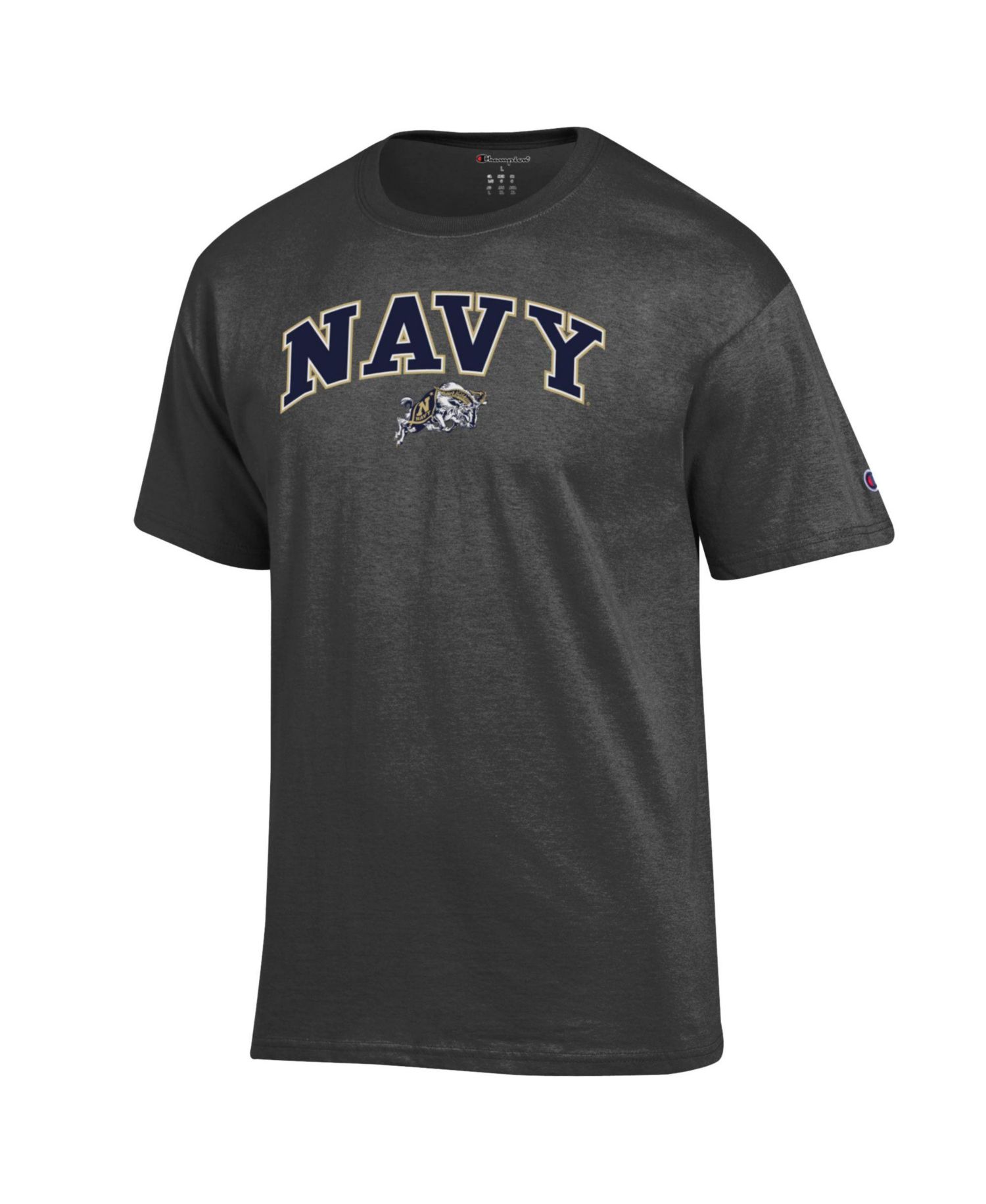 Men's Navy Midshipmen Classic-Fit Screen-Print T-Shirt